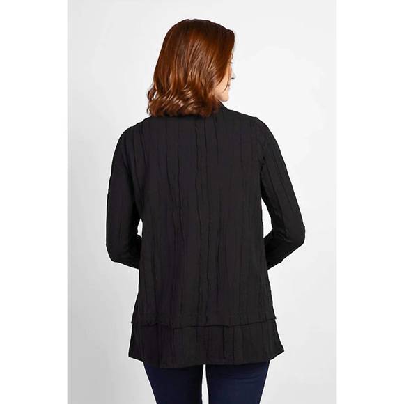 NEW HABITAT cowl pocket tunic top in black - Picture 2 of 2